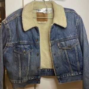 Denim cropped jacket